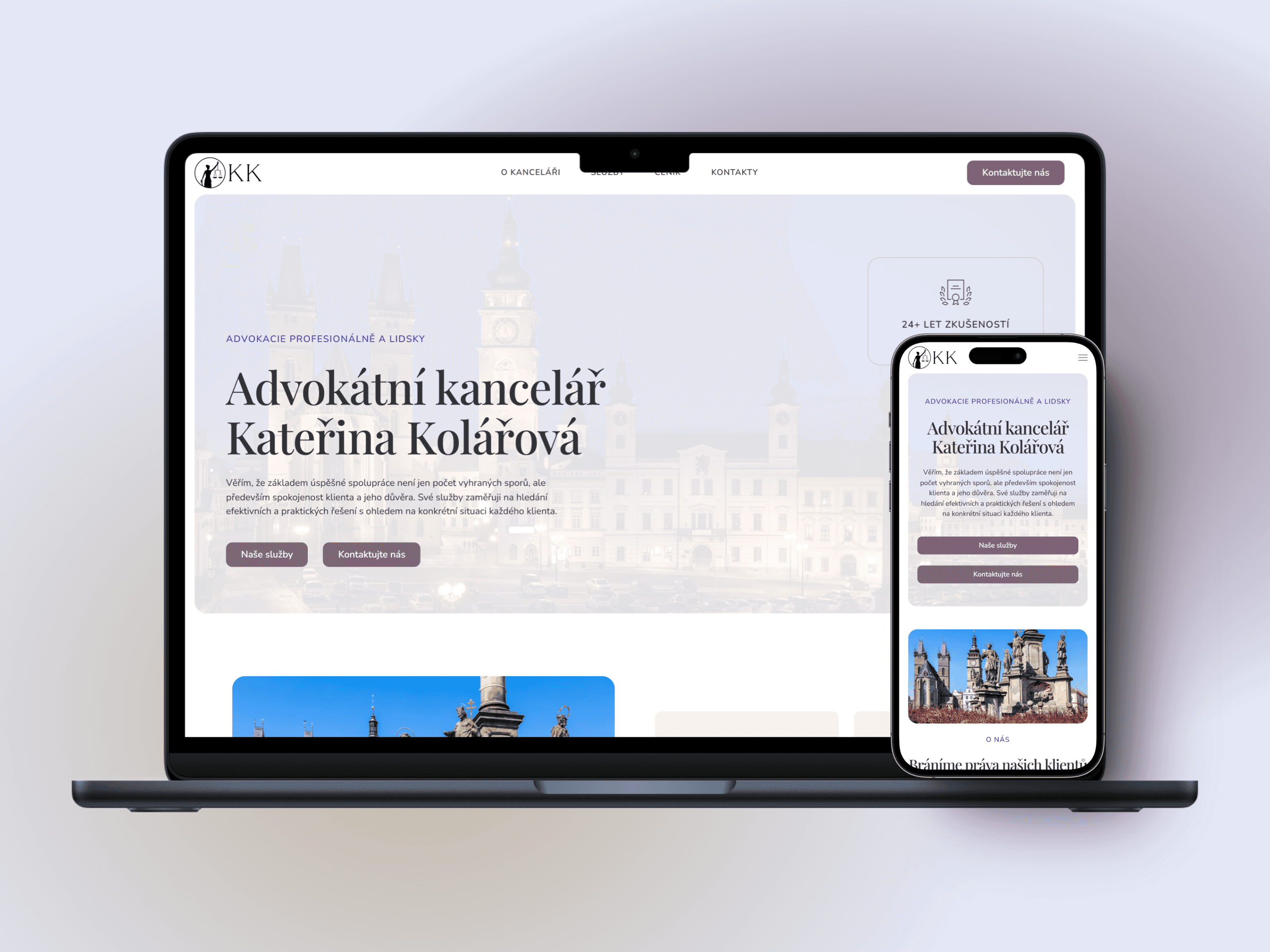 Náhled webu AK Kolařová