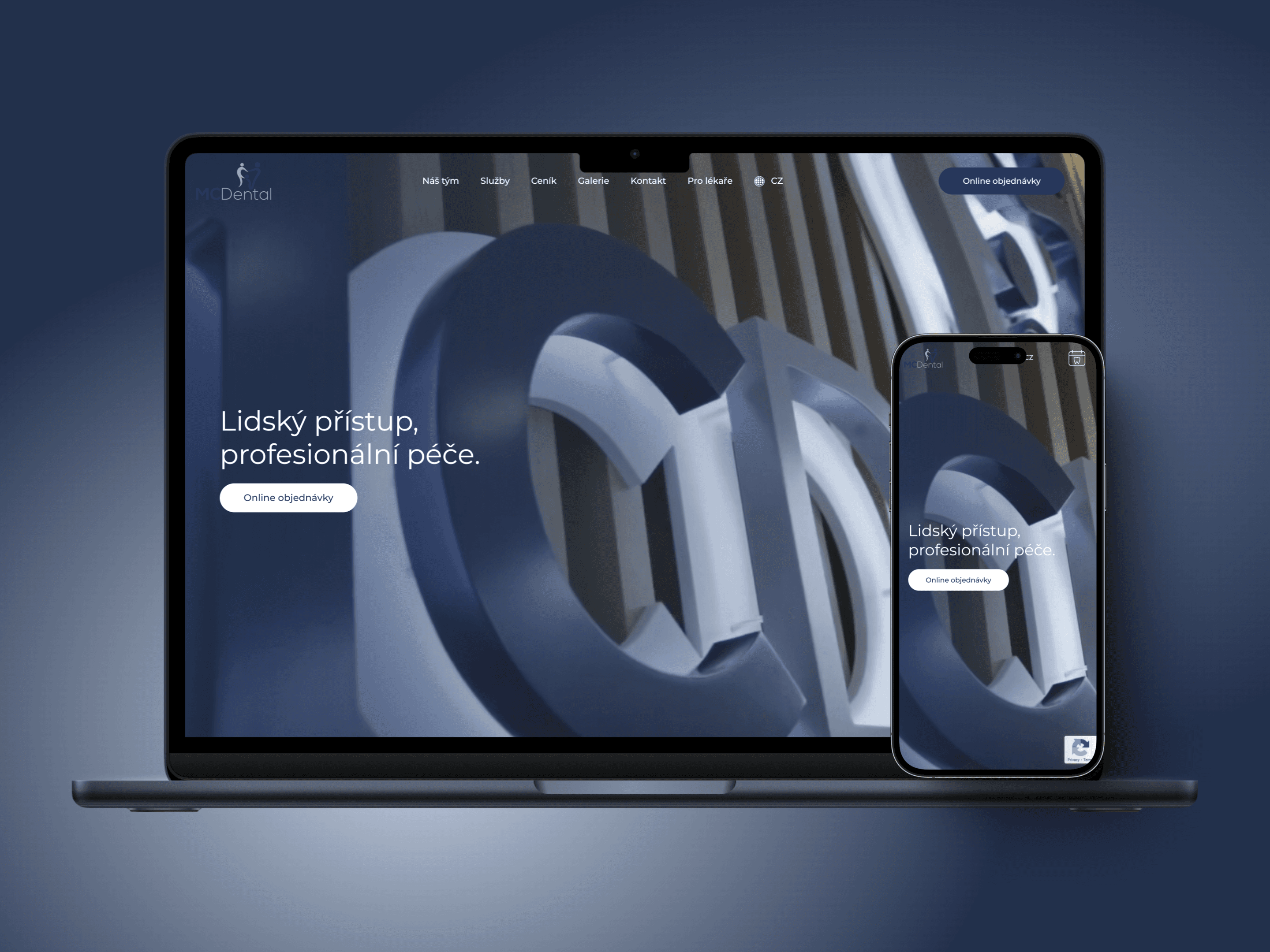 Náhled webu Zubní klinika MCDental
