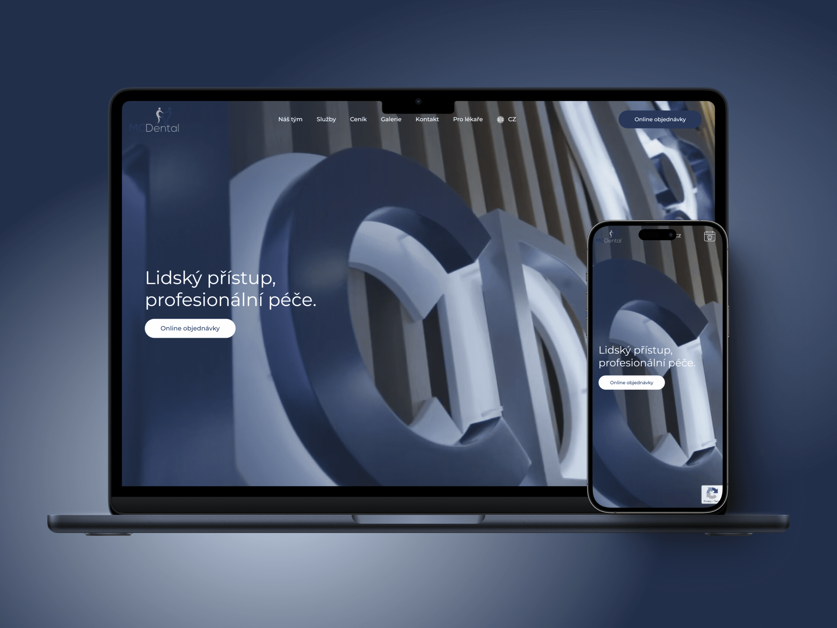 Náhled webu Zubní klinika MCDental