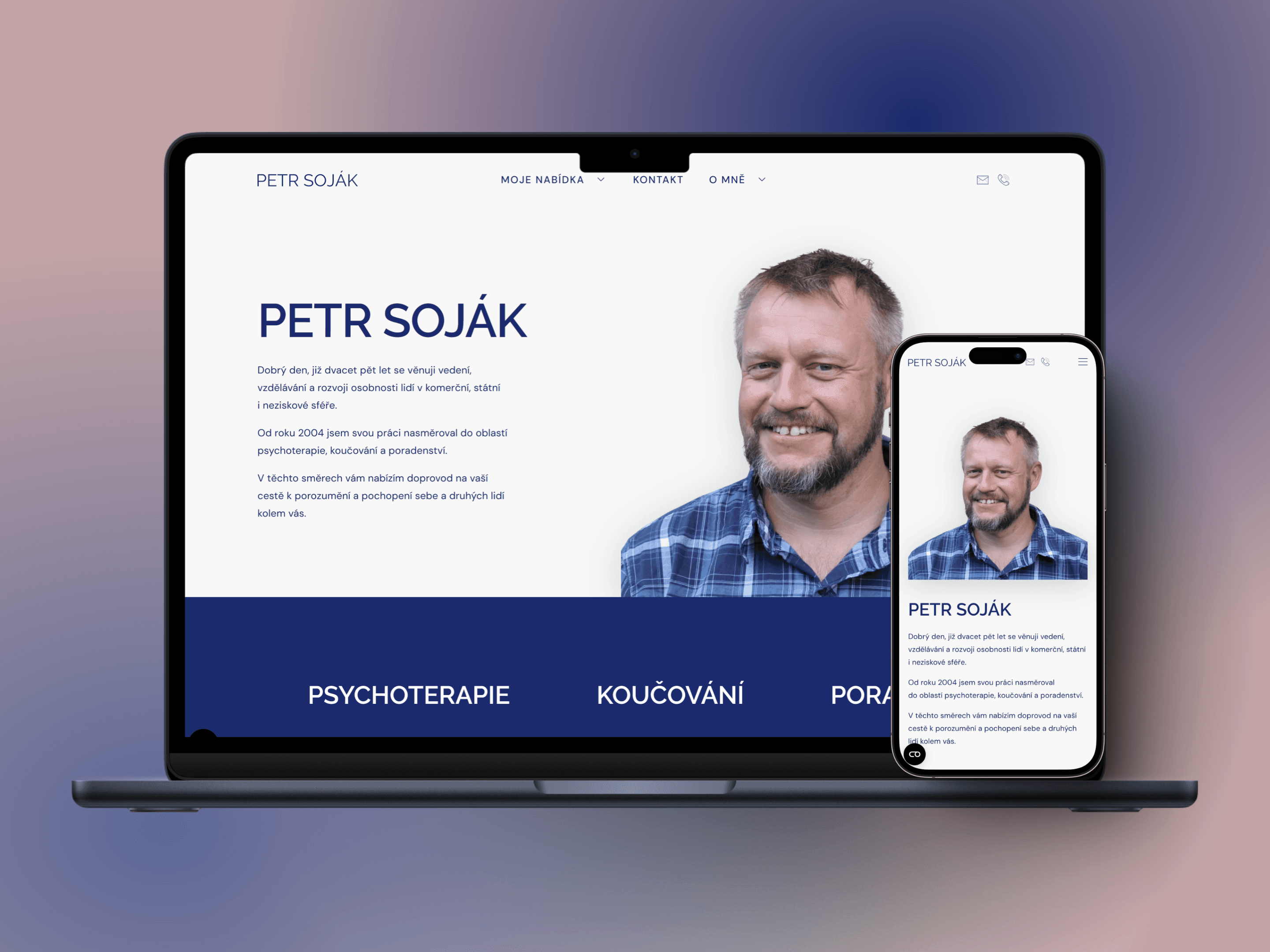 Náhled webu Mgr. Petr Soják, Ph.D.